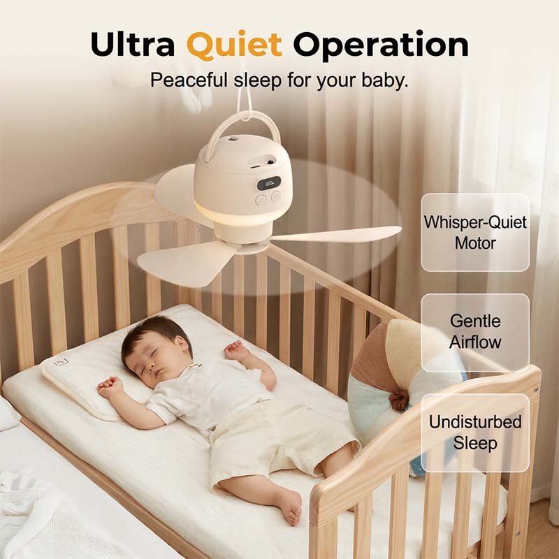 🌬️ LIMITIERTES ANGEBOT 50% RABATT! ✨ Tragbarer Deckenventilator mit LED – Aufladbar, Ultra-Leise, Vielseitig 💡