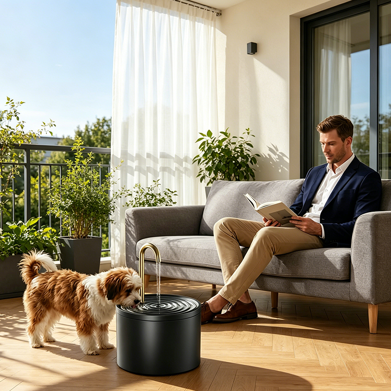 🐕 Versandkostenfrei ✨  Trinkbrunnen für Katzen & Hunde – Wasserzirkulation, leiser Betrieb & einfache Reinigung – Frischwasserquelle für gesunde Haustiere – mit Kohlefilter und einstellbarer Wassermenge 💧