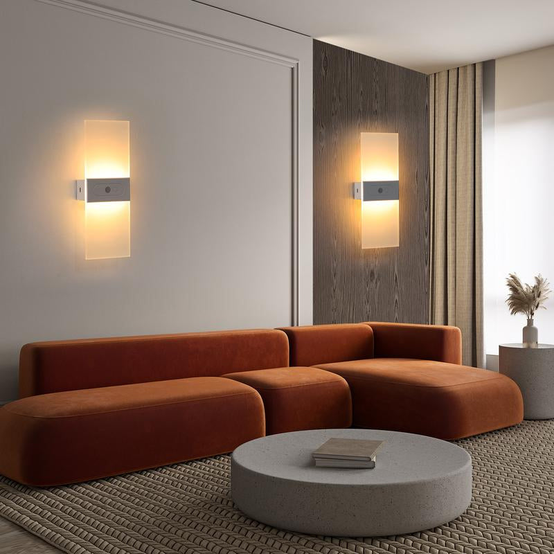 🏠💡 50% RABATT! Wiederaufladbare Wandleuchte mit Bewegungsmelder – Kabellos, 3 Modi & warmweißes Licht – Perfekt für Flur, Treppen & Keller ✨