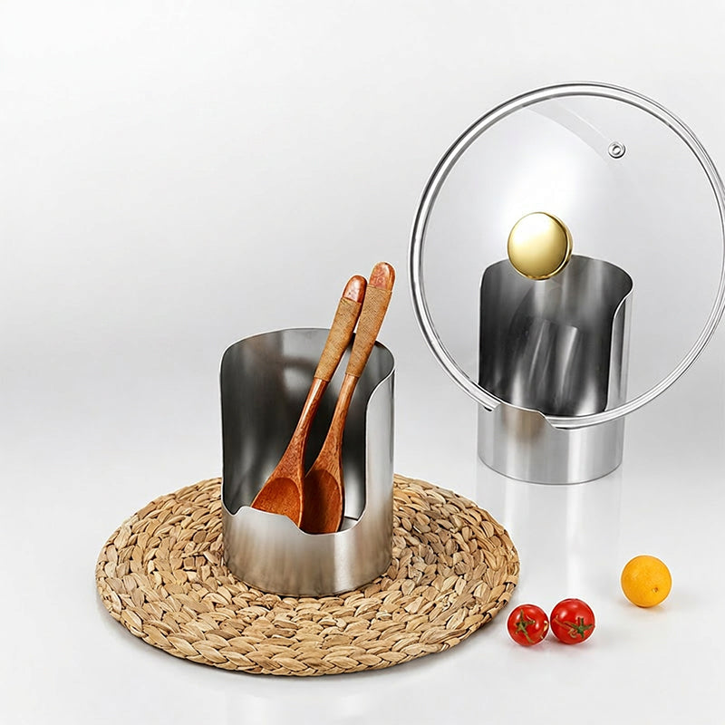 🔪 50% RABATT! 🍳 Küchenutensilien-Organizer aus Edelstahl – Vertikal, platzsparend & ölbeständig – Ideal für Löffel, Schöpfer & Messer ✨