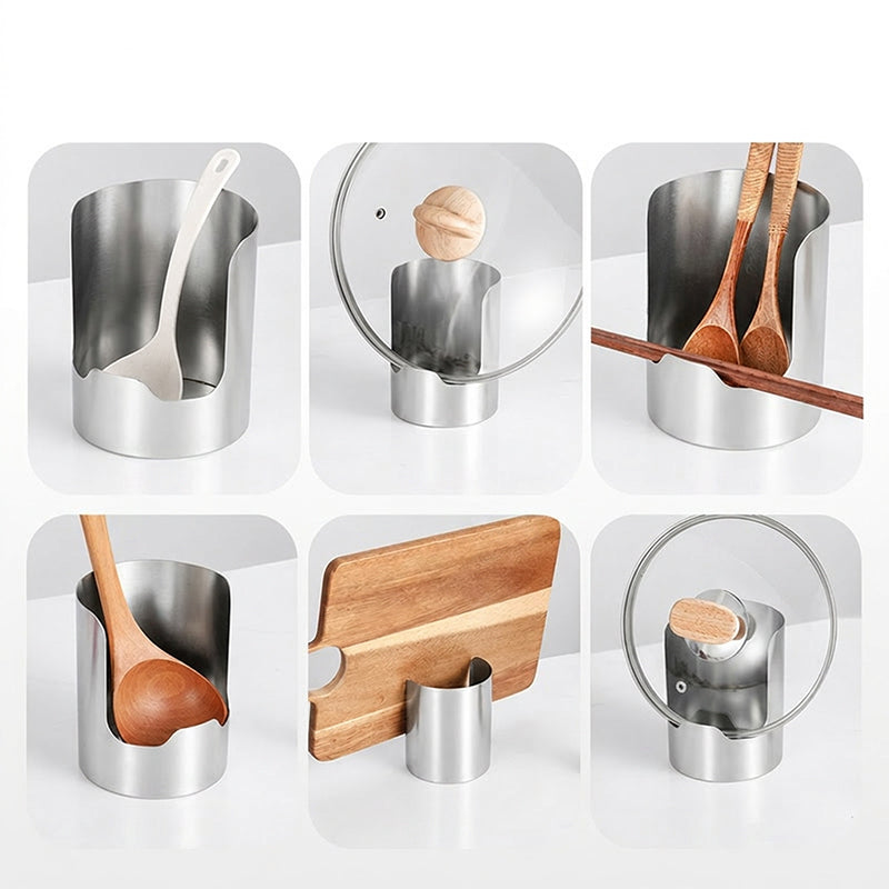 🔪 50% RABATT! 🍳 Küchenutensilien-Organizer aus Edelstahl – Vertikal, platzsparend & ölbeständig – Ideal für Löffel, Schöpfer & Messer ✨