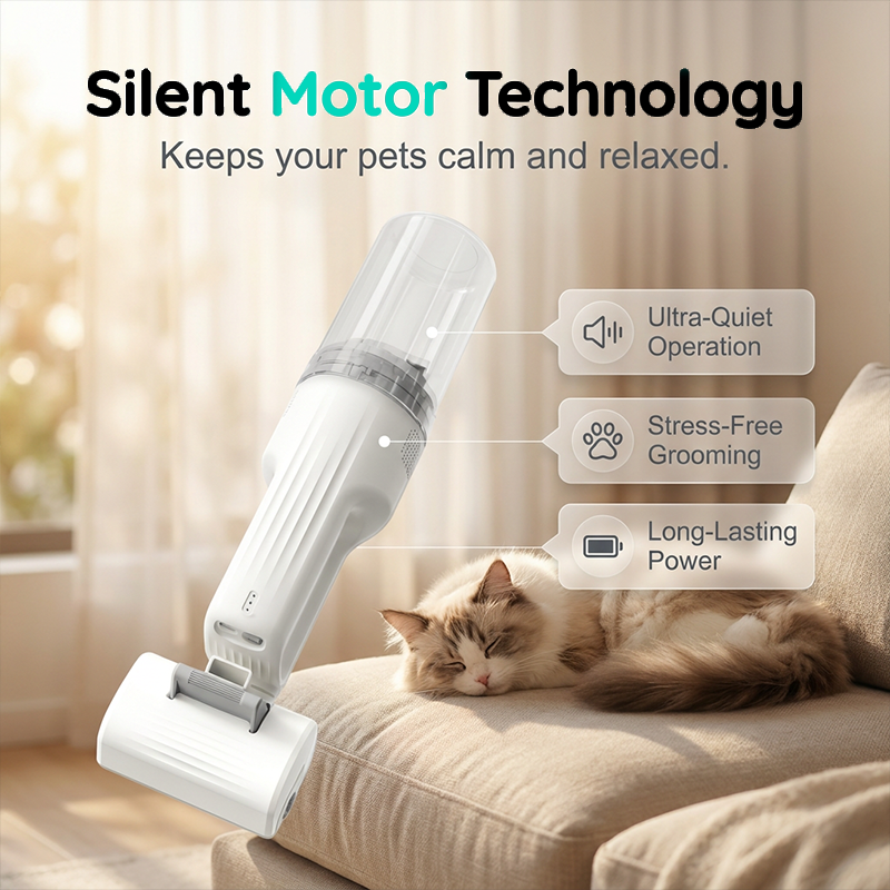 📢Mid-Season Sale: −50% nur für kurze Zeit⏰🐾 Multifunktionales Haustierpflegeset – leiser Elektro-Entfilzer & Felltrimmer für Katzen & Hunde, saugt lose Haare auf ✂️🔇