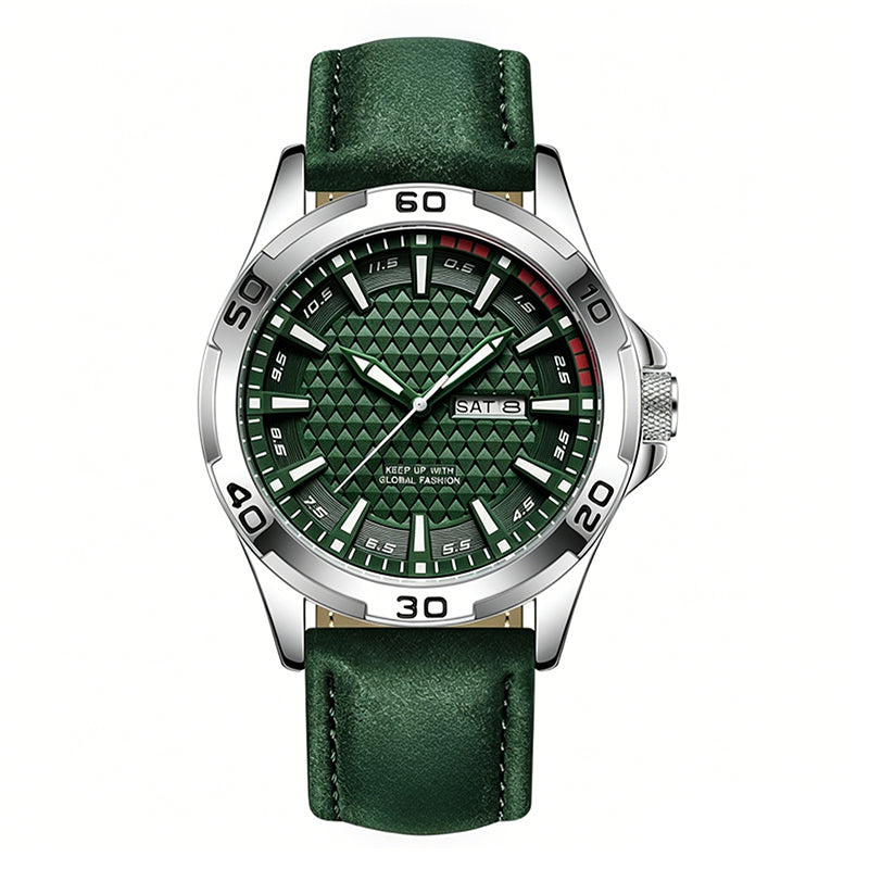 ⌚ ZEITLICH BEGRENZT 50% RABATT! 💥 Herren Leuchtende Quarz 30M Sport-Armbanduhr – 3D Geometrisches Zifferblatt, Kratzfest, Wasserresistent ✨