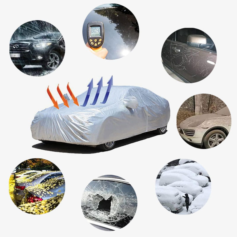 Autoabdeckung für alle Wetterbedingungen – Staub-, Sonnen- & Regenschutz