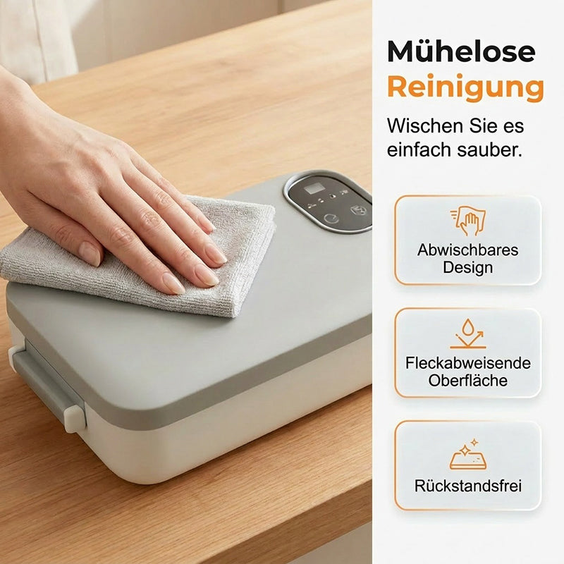 🍱🔥 50% RABATT – JETZT HALBER PREIS! Tragbare elektrische Lunchbox mit Selbstheizung – Warmes Essen überall – Perfekt für Büro, Baustelle & Reisen 🔋✨
