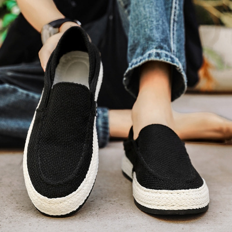 👞🌿 50% RABATT! Herren Lässige Canvas Slip-On Schuhe – Weich, atmungsaktiv & perfekt für Alltag, Freizeit & warme Tage ☀️✨