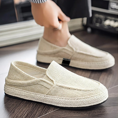 👞🌿 50% RABATT! Herren Lässige Canvas Slip-On Schuhe – Weich, atmungsaktiv & perfekt für Alltag, Freizeit & warme Tage ☀️✨