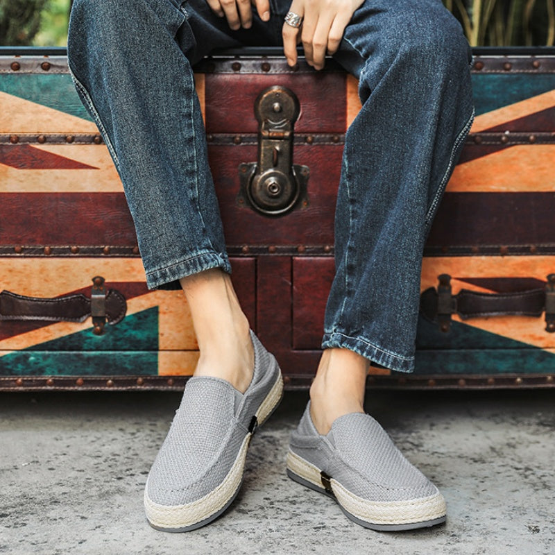 👞🌿 50% RABATT! Herren Lässige Canvas Slip-On Schuhe – Weich, atmungsaktiv & perfekt für Alltag, Freizeit & warme Tage ☀️✨