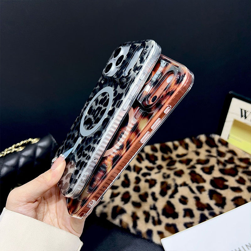 ⏳Zeitlich Begrenztes Angebot⏰ Magnetische Leopardenmuster Handyhülle