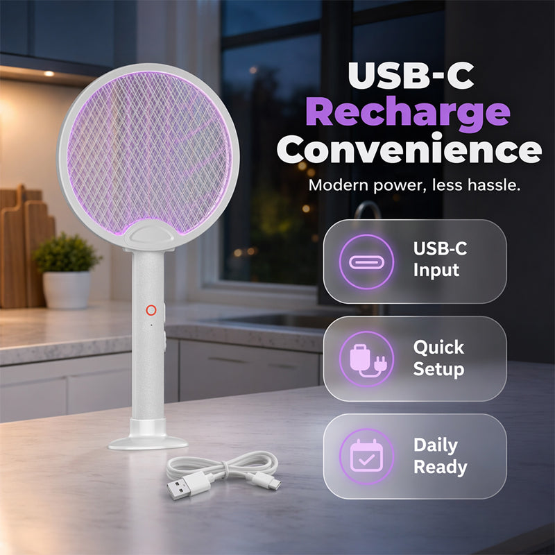 ⏳Begrenzte Zeit 50% Rabatt💥🦟 Mückenklatsche & -lampe im praktischen Klappdesign – mit UV-Locklicht, sicherer Dreischicht-Schutznetze & 1200 mAh Akku für bis zu 30 Tage Standby 🔄