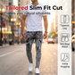 ⏳Zeitlich begrenztes Angebot⏰ Herren Slim Fit Destroyed Jeans – Stretch, Acid Wash, Edgy Style 🔥