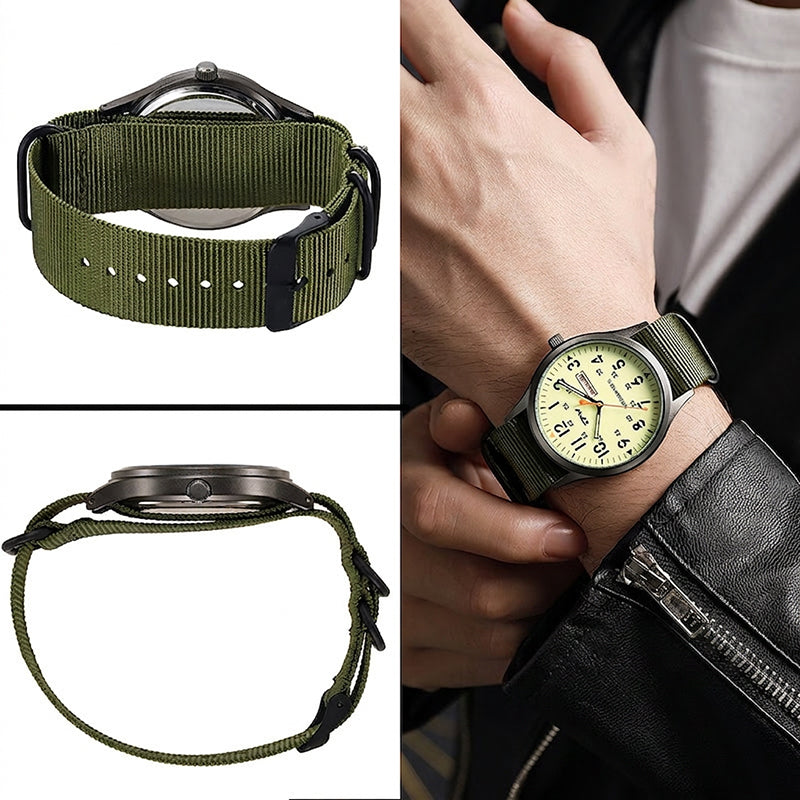 ⏳Zeitlich begrenztes Angebot⏰ Herren-Quarzuhr mit Leuchtanzeige – Doppeltes Leuchten, 30M Wasserresistent, Datumsanzeige 🕶️