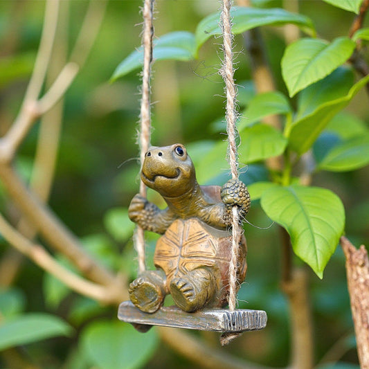 Verspielte Schildkröten-Schaukel-Dekoration