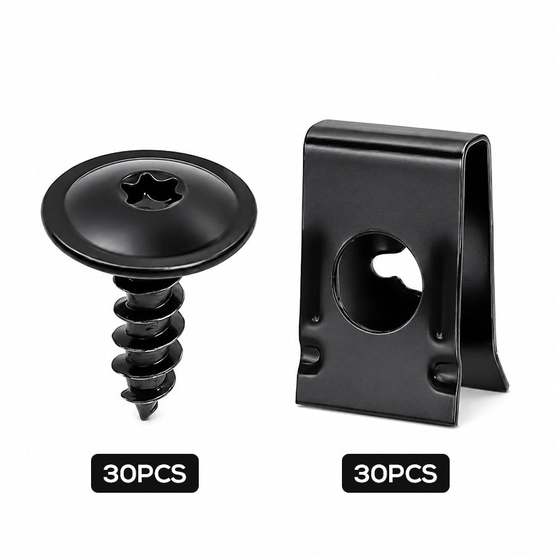 📢📢50% RABATT !! ⏰Universelles Auto-Metall-U-Clip- und Schraubenset