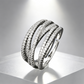 Vintage-Geometrie-Ring im mehrlagigen Stil – moderne Silhouette, vielseitig & perfekt für jeden Tag 💍