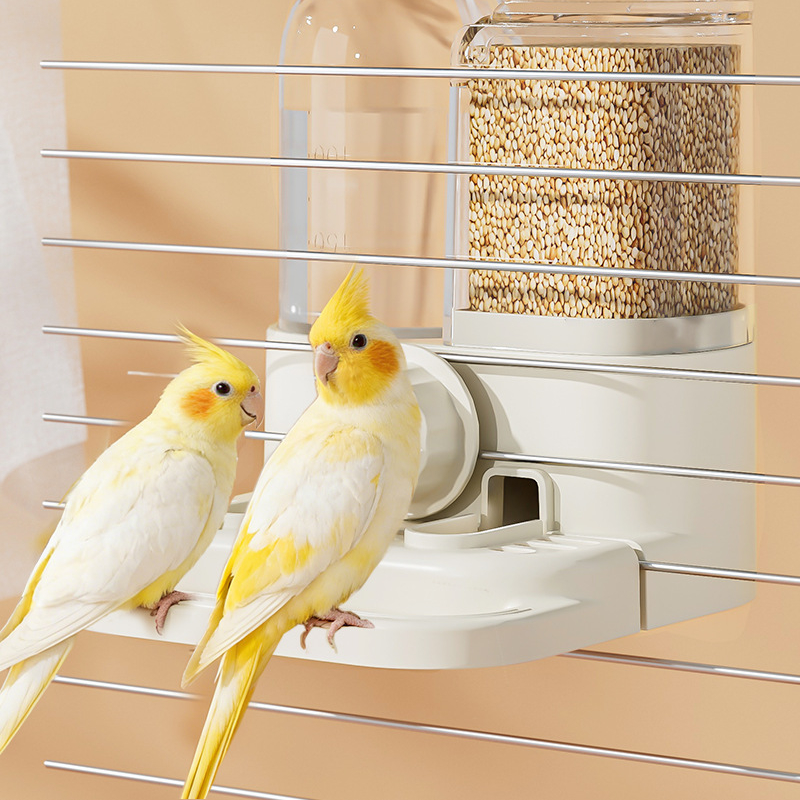 📢📢50% RABATT!! ⏰2-in-1 Automatischer Vogelfutterspender und Tränke für Käfige