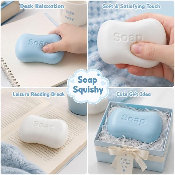 Crunchy Squishy, Bead Squishy, Sensorisches Fidget-Spielzeug zur Entspannung, für Büro und Fokus, Handschmeichler mit Perlen, 6x6x6 cm Entspannungsball-Set