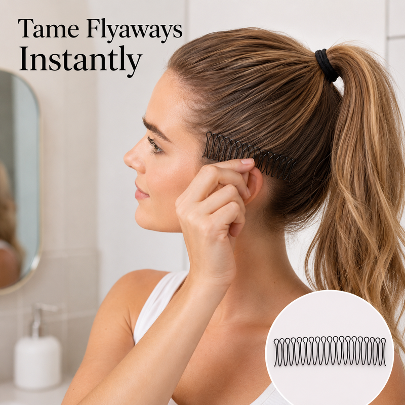 📢📢50 % Rabatt!!🥳 💞 50K+ VERKAUFT! 💇‍♀️✨ Flexibler, unsichtbarer Haarkamm – unsichtbar, flexibel und rutschfest – sorgt sofort für perfekten, sicheren Halt! 🌟