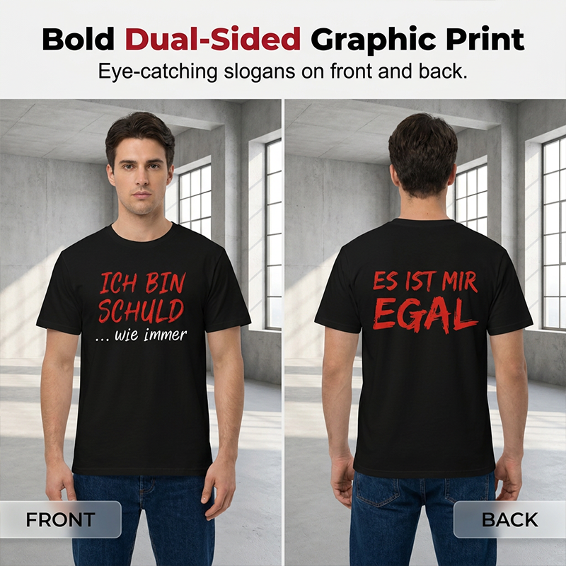 👕 50% RABATT!  Witziges Slogan-T-Shirt für Herren – Kurzarm, Rundhalsausschnitt & weicher Baumwolle – Perfekt für entspannte & lustige Momente im Alltag 😄