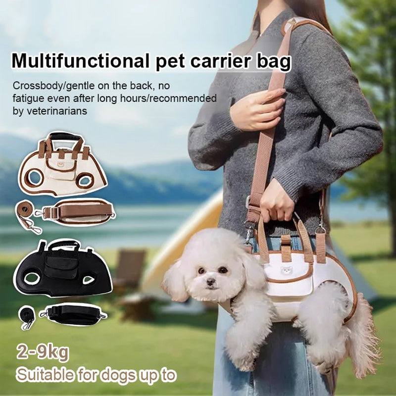 ⏳🔥ZEITLICH BEGRENZT 50% RABATT! ⏰🐾 Tragbare, atmungsaktive Haustier-Tragetasche & Rucksack – Wirbelsäulen-Stütze & vielseitiger Komfort 🐶🐕