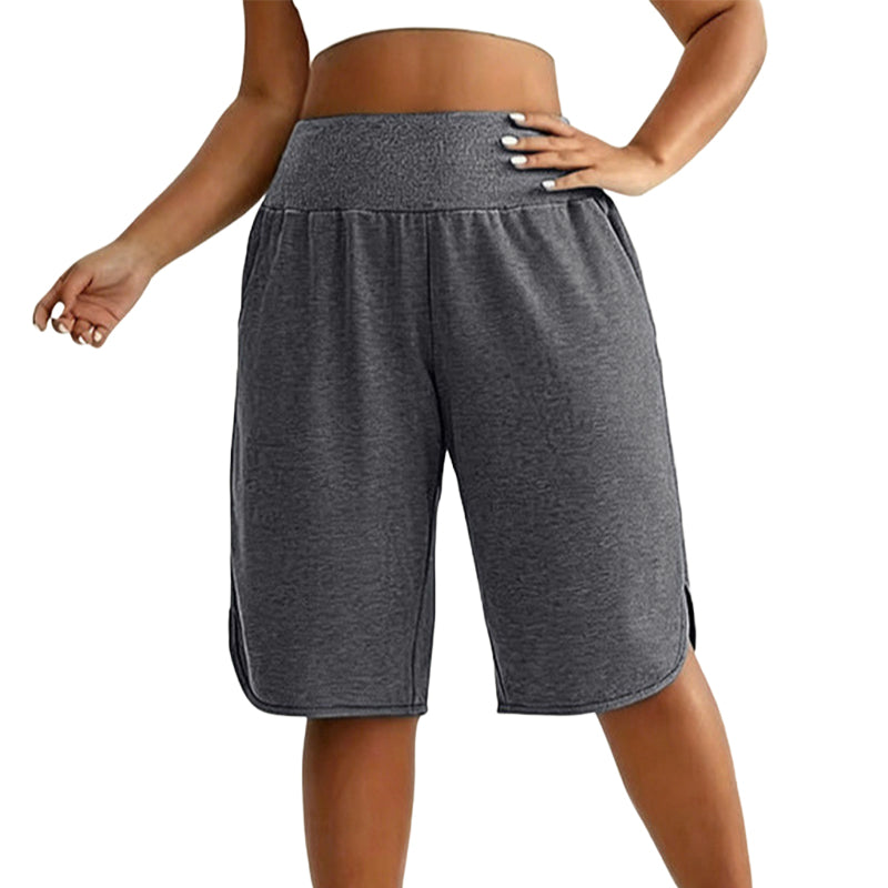 📢📢40% RABATT !!⏰Damen Lässige Weite-Bein Knielange Shorts