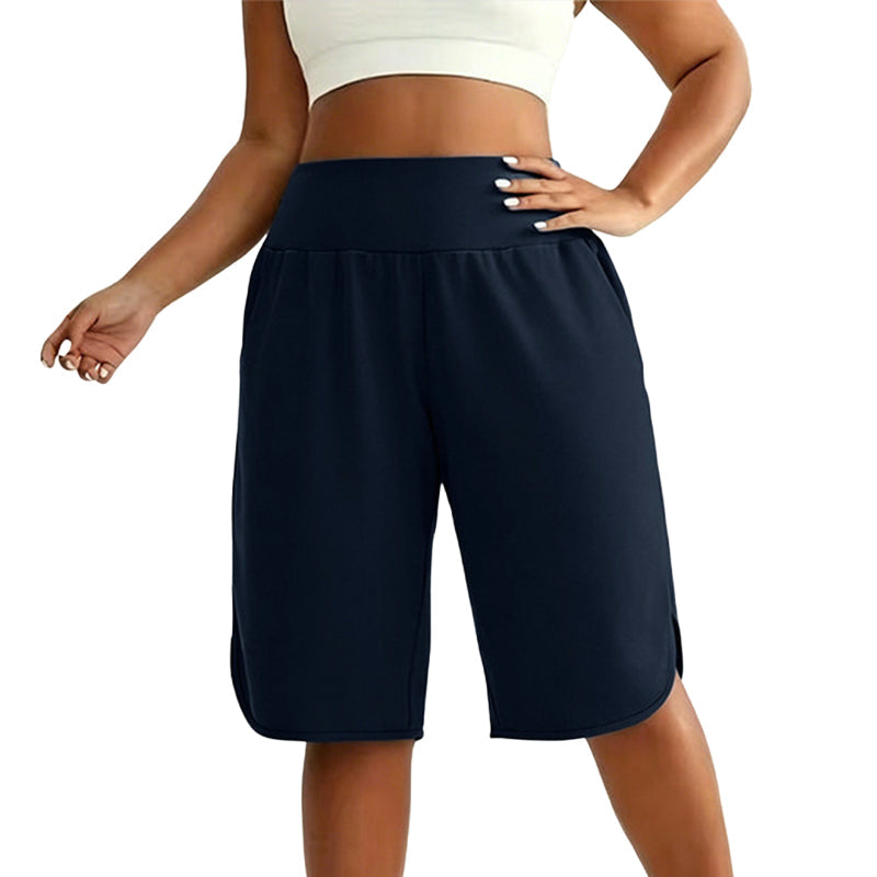 📢📢40% RABATT !!⏰Damen Lässige Weite-Bein Knielange Shorts