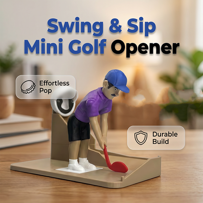 Mini-Golf Flaschenöffner – Witziger Neuheiten-Opener mit Golfspieler-Figur
