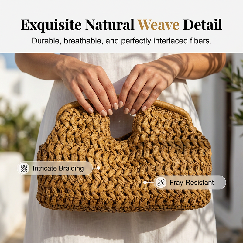 👜 JETZT 50 % RABATT! 🏆 Handgewebte Strohhandtasche für Damen – Natürlich, leicht und geräumig – Perfekt für Strand, Sommerausflüge oder den Wochenmarkt – Boho-Chic 🌾