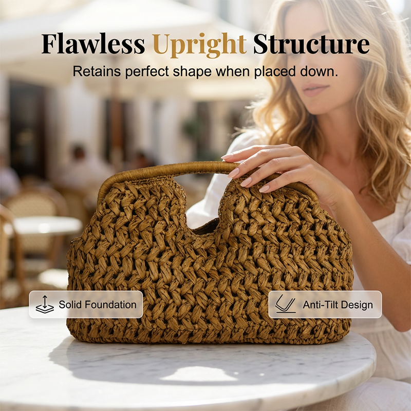 👜 JETZT 50 % RABATT! 🏆 Handgewebte Strohhandtasche für Damen – Natürlich, leicht und geräumig – Perfekt für Strand, Sommerausflüge oder den Wochenmarkt – Boho-Chic 🌾