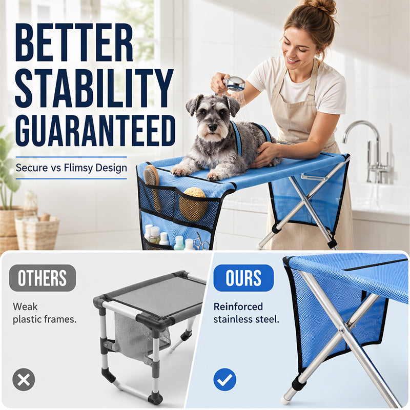 📢📢 JETZT 50 % RABATT!! ⏰2-in-1 Faltbares Haustier-Pflegebett🐱🐶🛋️