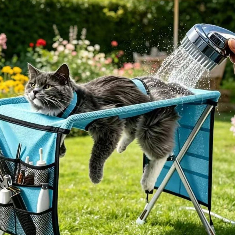 📢📢 JETZT 50 % RABATT!! ⏰2-in-1 Faltbares Haustier-Pflegebett🐱🐶🛋️