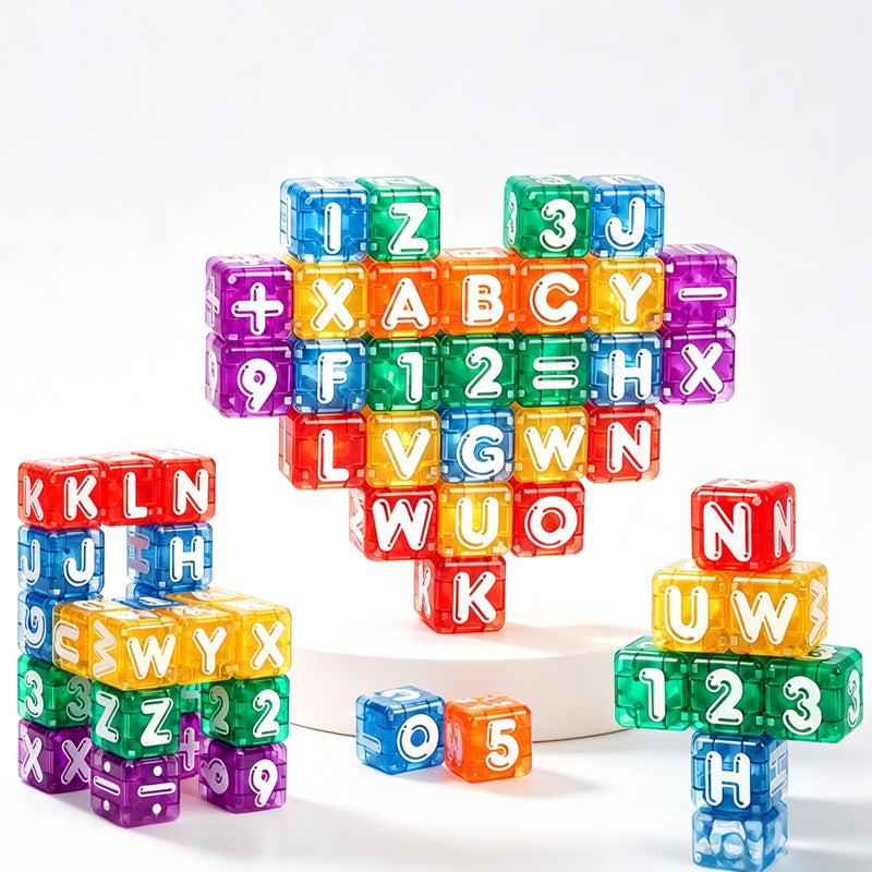Magnetische Alphabet- und Zahlenwürfel für Kinder