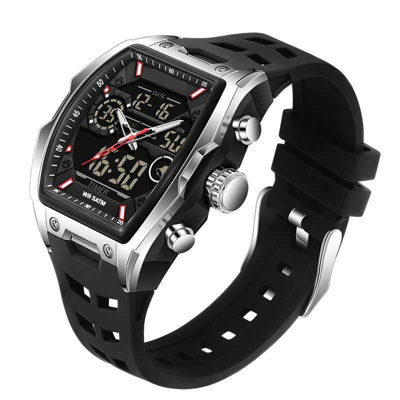 ⌚ 50% RABATT!✨ Herren Dual-Display Sportuhr mit Leuchtzifferblatt 🏃