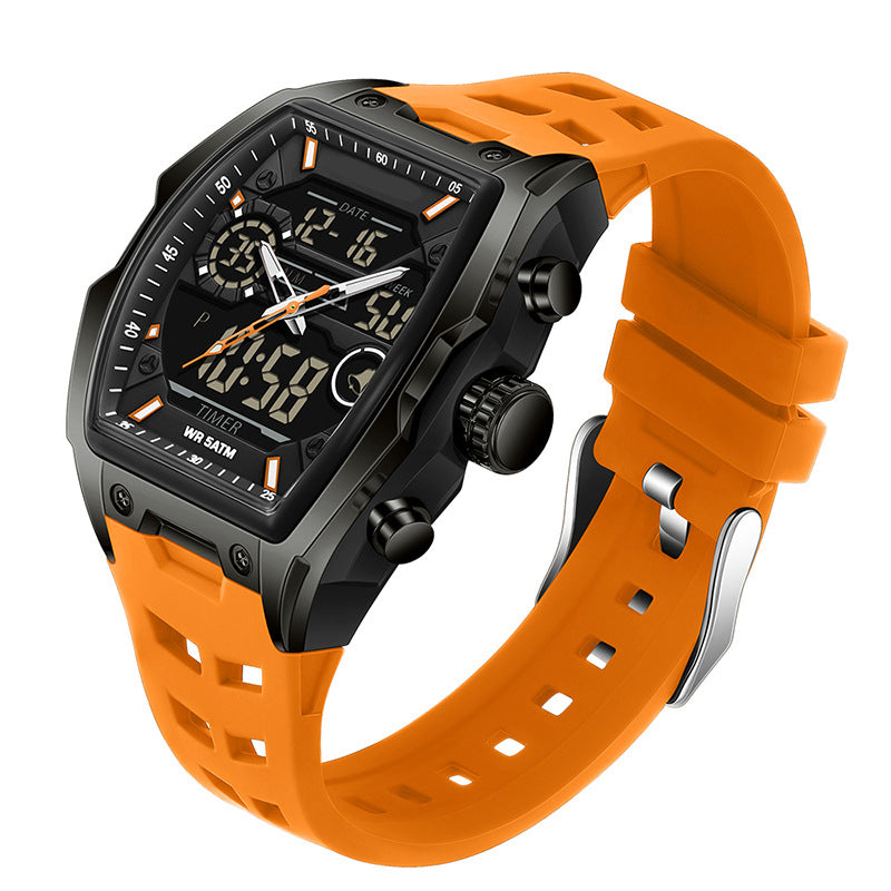 ⌚ 50% RABATT!✨ Herren Dual-Display Sportuhr mit Leuchtzifferblatt 🏃
