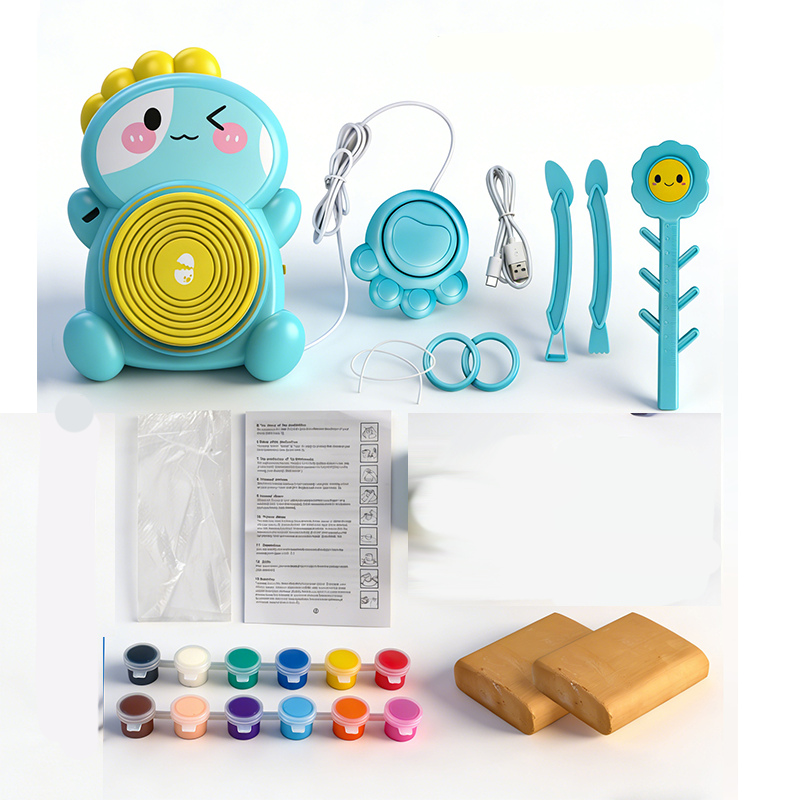 🎨 50% RABATT! 🏺 Kinder Elektrische Töpferscheibe DIY Set – Einfache Bedienung, kreatives Erlebnis & sicher – Perfekt zum Modellieren und Gestalten mit Ton 👧