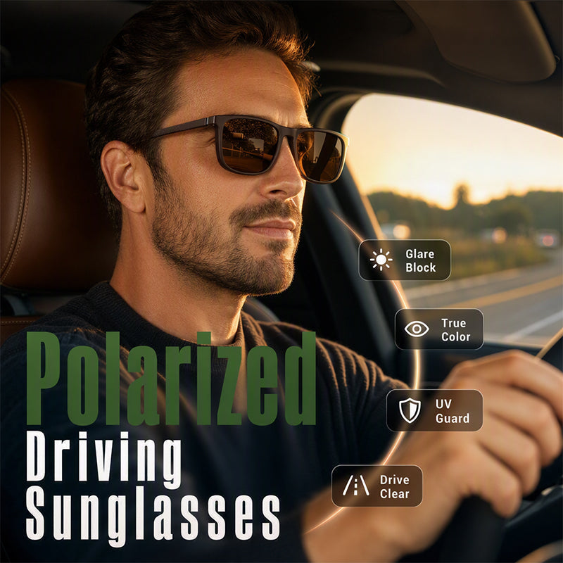 🕶️ 50% RABATT! ☀️ Unisex Stylische Vintage Polarised Sonnenbrille – UV-Schutz, polarisiert & zeitlos – Perfekt für jeden Look & Anlass ✨