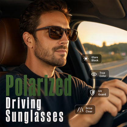 🕶️ 50% RABATT! ☀️ Unisex Stylische Vintage Polarised Sonnenbrille – UV-Schutz, polarisiert & zeitlos – Perfekt für jeden Look & Anlass ✨