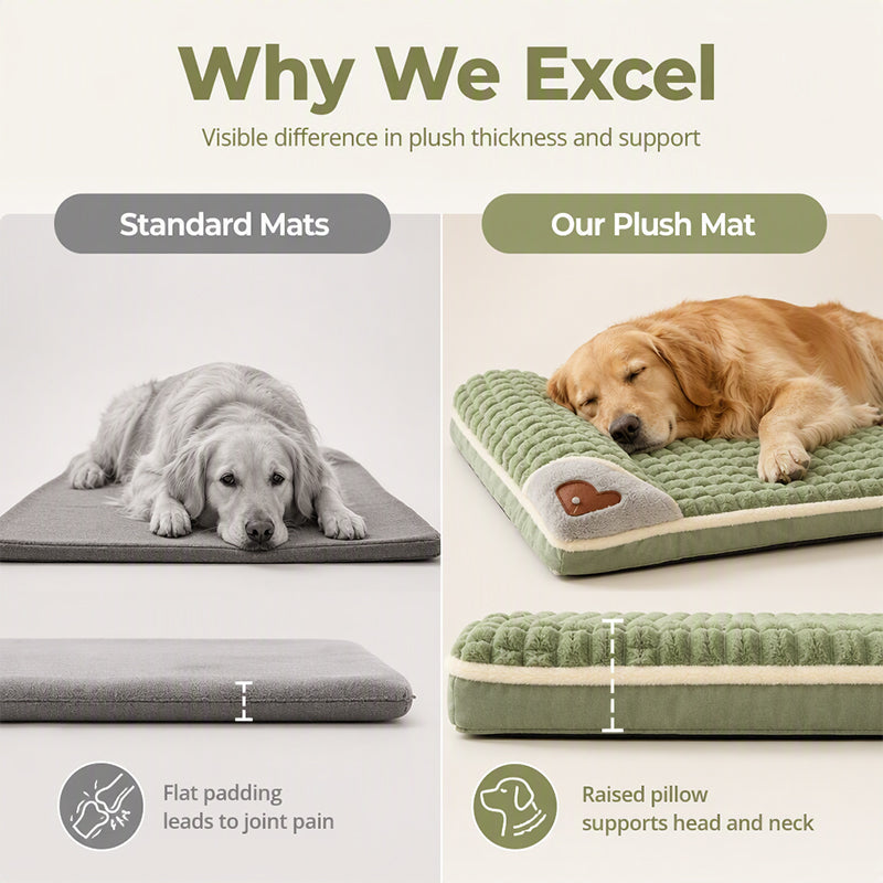 🐾 50% RABATT! 🛏️ Gepolsterte, waschbare Hundematte – Weich, warm & vielseitig – Ideal für Hunde & Katzen – für alle Jahreszeiten ✨