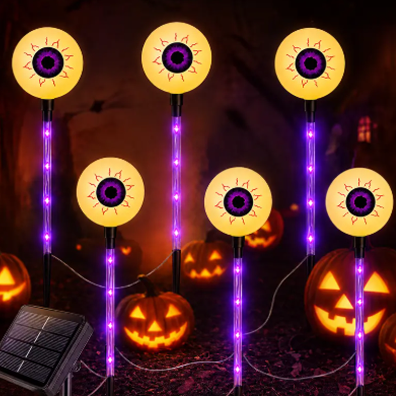 Wasserdichte Halloween-Kürbis-Erdspieß-Lichter