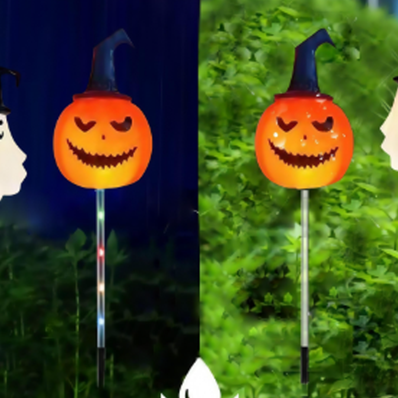 Wasserdichte Halloween-Kürbis-Erdspieß-Lichter