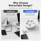 🔌 50% RABATT! ⚡ Steckdosenleiste mit Kabelaufroller – 4-fach, USB-Anschlüsse & 2,8 m einziehbares Kabel – Perfekte Ordnung für Zuhause & Büro ✨
