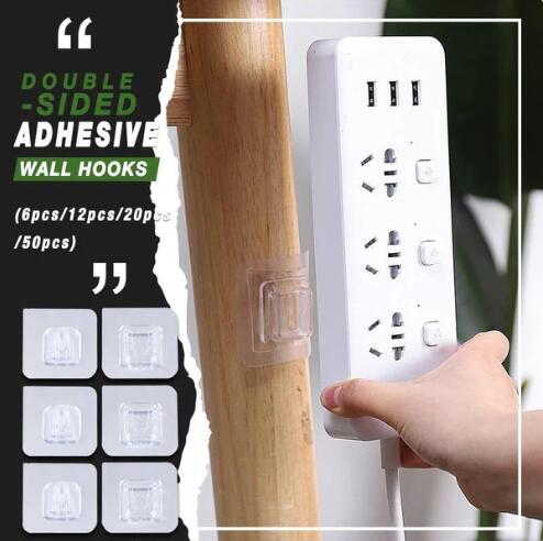 💪 Doppelseitig klebende Wandhaken 🧹