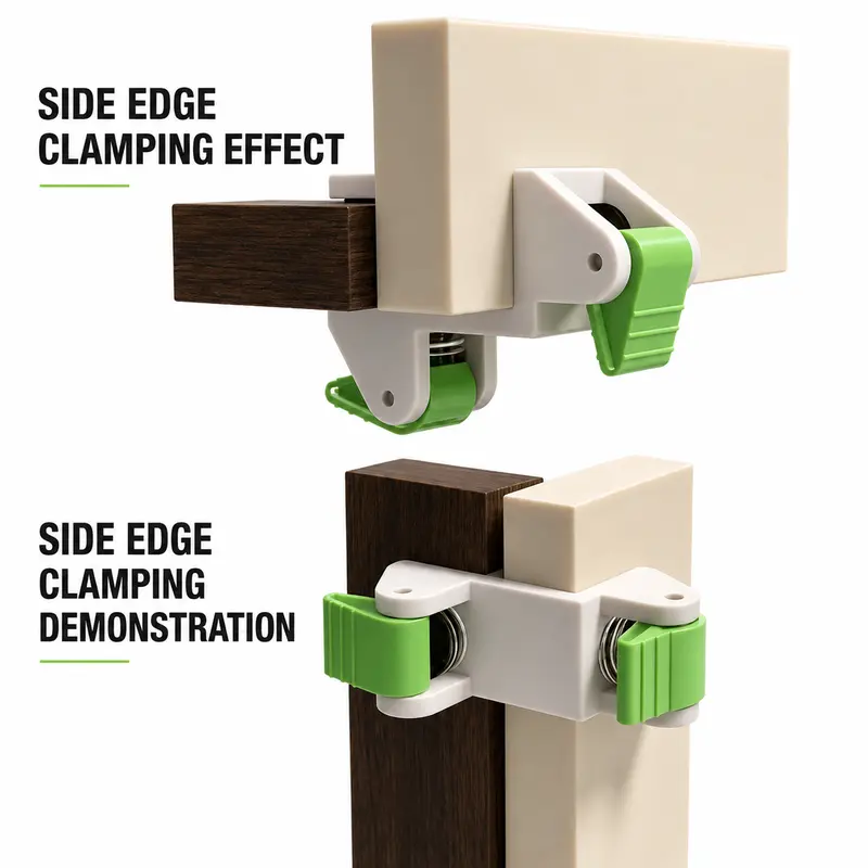 🔧 50 % RABATT! 📏 Holzverarbeitungs-Füllleiste mit Befestigungsklammer – schneller Klemmmechanismus, beidseitige Klemmung und schützende Gummipolster – perfekt für den Einbau in Schränke 🏠