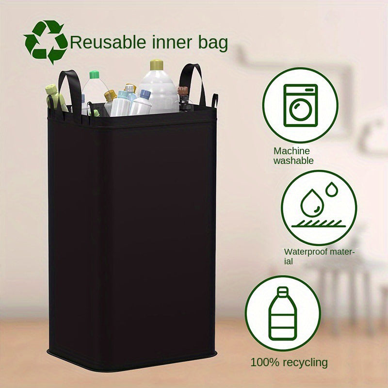 Foldable Recycling Bin with Lid for Kitchen & Home