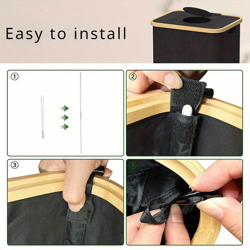 Foldable Recycling Bin with Lid for Kitchen & Home