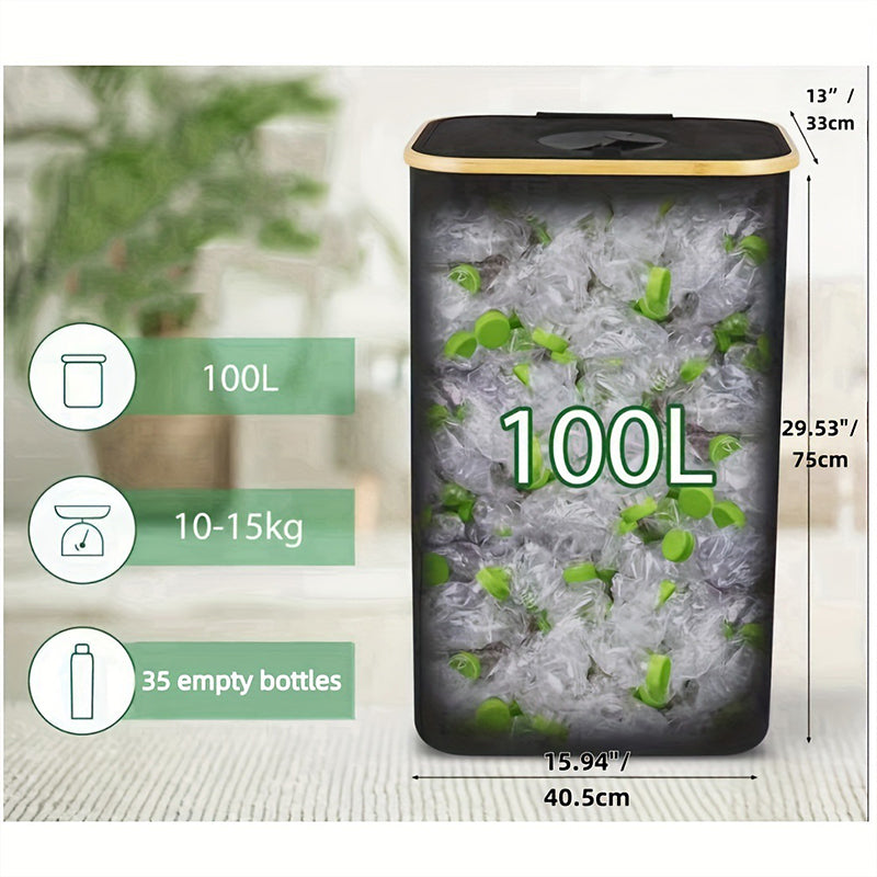 Foldable Recycling Bin with Lid for Kitchen & Home