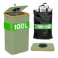 Foldable Recycling Bin with Lid for Kitchen & Home