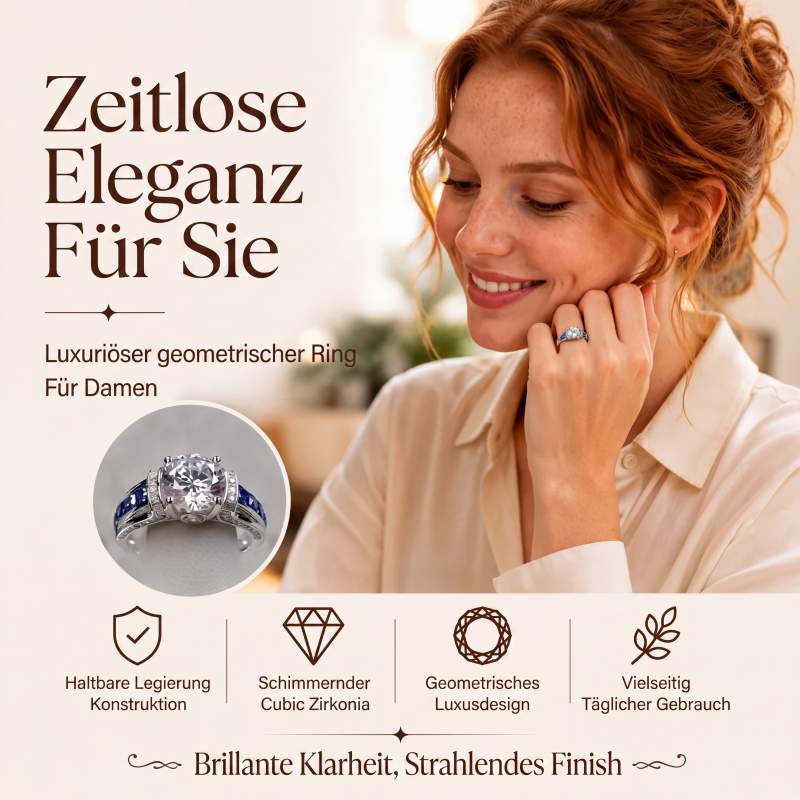 💍 50% RABATT! ✨ Eleganter Cocktailring aus Zirkonia – Funkelnd, luxuriös & zeitlos – Perfekt für besondere Anlässe & den täglichen Glamour 🌟