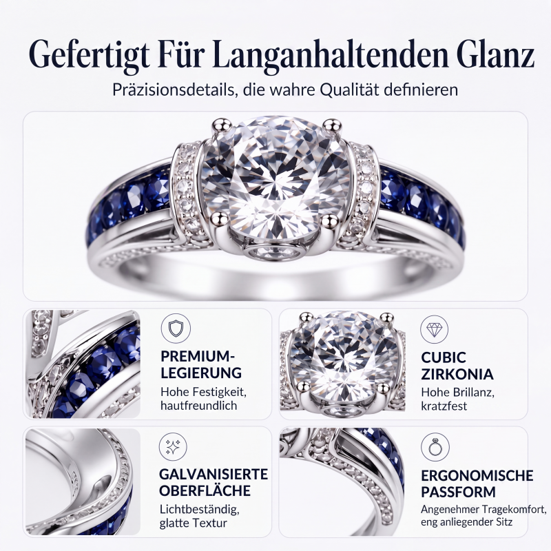 💍 50% RABATT! ✨ Eleganter Cocktailring aus Zirkonia – Funkelnd, luxuriös & zeitlos – Perfekt für besondere Anlässe & den täglichen Glamour 🌟