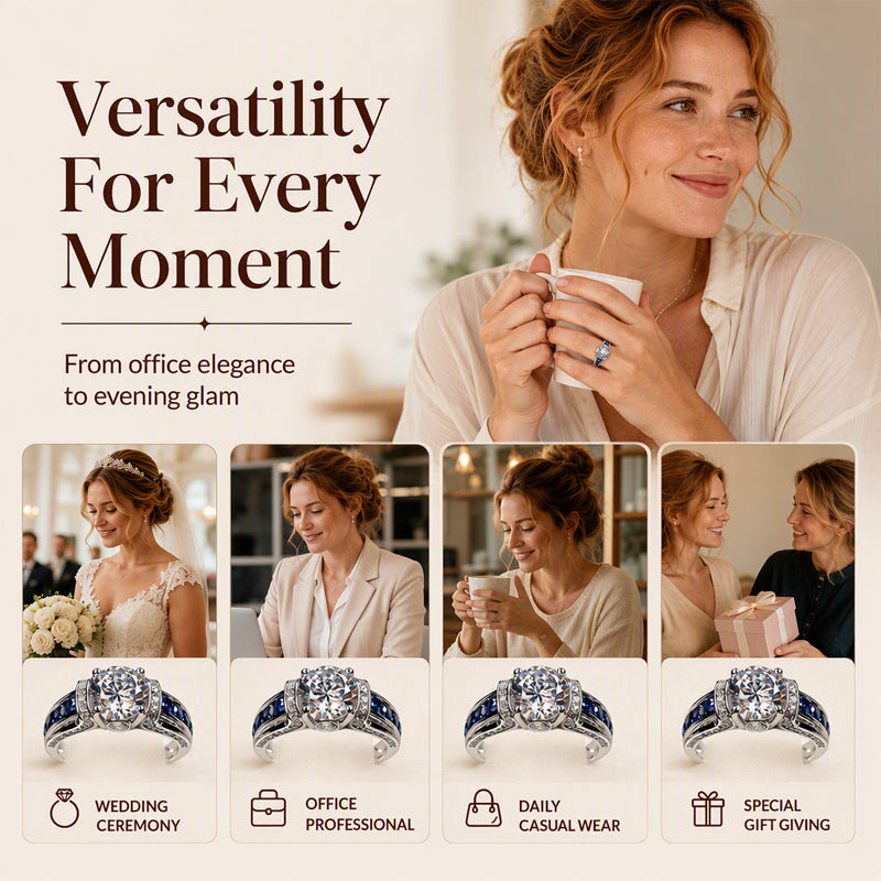 💍 50% RABATT! ✨ Eleganter Cocktailring aus Zirkonia – Funkelnd, luxuriös & zeitlos – Perfekt für besondere Anlässe & den täglichen Glamour 🌟